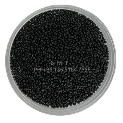 Black plunger tip lubricants particles for die casting shot beads graphite free