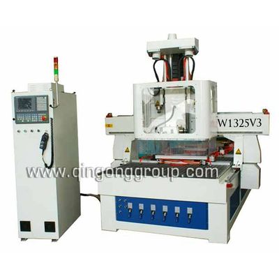 Simple Auto Tool Changer CNC Router with Rotating Spindle W1325V3
