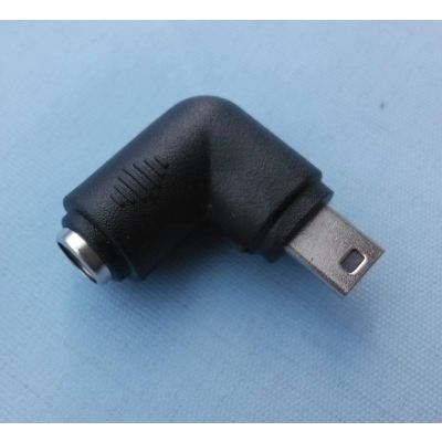 mini usb connector male 90degrees dc plug for laptop mobile tablet