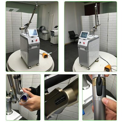 Q-switched nd yag tattoo laser removal machine with delicate design and korea imported light guide