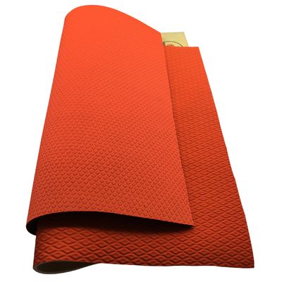 sample provided 2mm embossed SBR neoprene rubber sheet laminate polyester fabric by the yard for mat