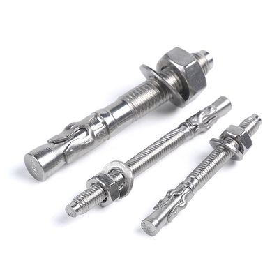 Ss304 Wedge Anchor Expansion Bolt With Nut And Washer Through Bolt Din 