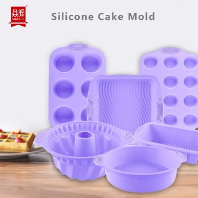 6pcs Silicone Mold Set Cake Tools Home Gadgets Bakeware Bread Pan Kitchen Accessories Chocolate Mold