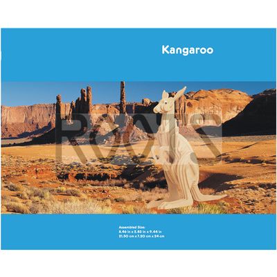 Kangaroo-3D wooden puzzles, wooden construction kit,3d wooden models, 3d puzzle