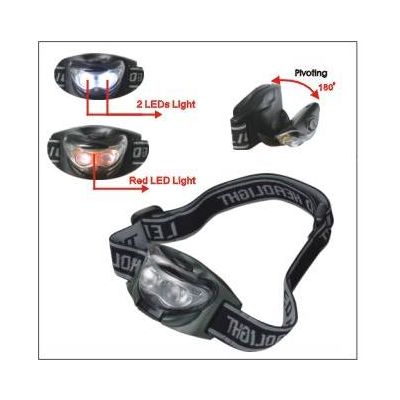 LED headlamp with red LED