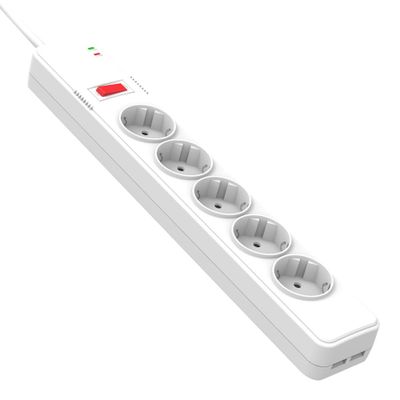 5 AC Outlet Power Strip Surge Protector with plug socket