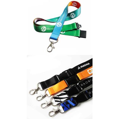 promtion printed polyester lanyards with customer's logo