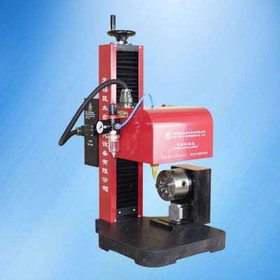 Benchtop dot peen marking machine with rotary device