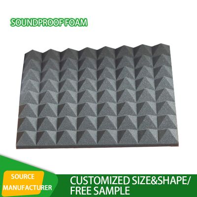 Sound Proofing Acoustic Pyramid Shaped Fire Retardant Acoustic Room Treatment Soundproof Foam