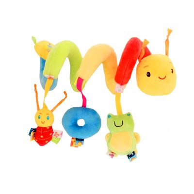 Baby Crib Hanging Rattles Toys Pluh Car Seat Toy Soft Mobiles Stroller Crib Cot Spiral Toy Pram Hang