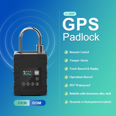 G300P Touch Keyboard Password Waterproof Remote Control Tamper Alarm GPS TrackerPadlock Smart E Lock