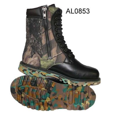 Camouflage army boots