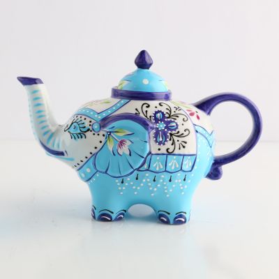 Animal shape handpainted teapot porcelain coffee pot ceramic teapot