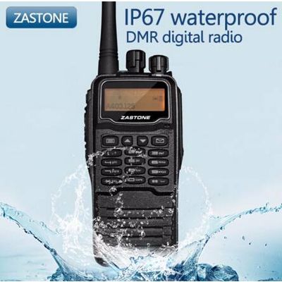 Two Way Radio ZASTONE DMR digital radio DP880 walkie talkie compatible with MOTOTRBO free headset