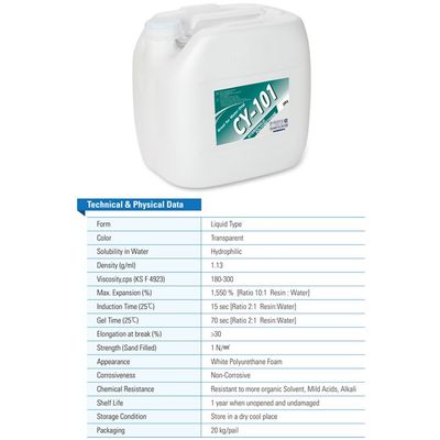 CY101 soft foam type grouting polyurethane - hydrophilic