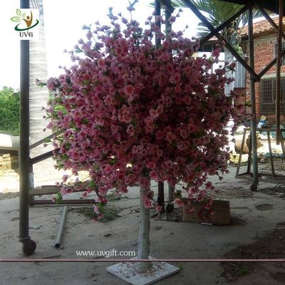 UVG CHR131 4ft cheap artificial trees with fake peach blossoms for wedding table center pieces