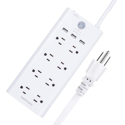 USA 8 AC outlets 3 USB power strip of surge protector