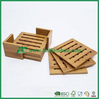 FB1-4018 Bamboo Pad Hot Insulation Plate Cup Mat for Coffer and Tea