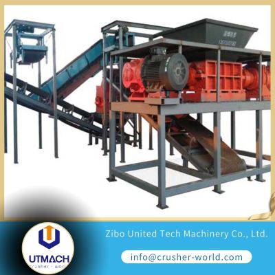 waste treatment D4280 for scrap plastic, tire, wood, metal, cable, cloth crusher
