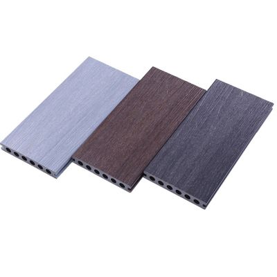 Super scratch resistant outdoor UV stable round holes hollow profile WPC co-extrusion composite deck