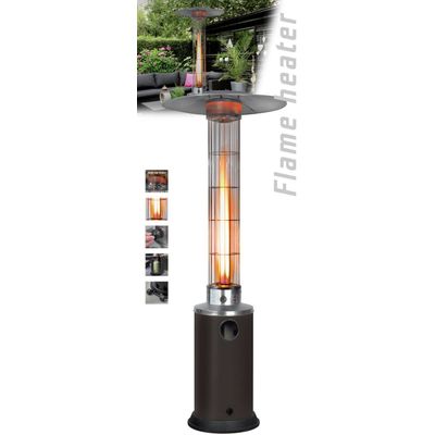 Stand patio heater LPG for garden , type umbrella with glass tube
