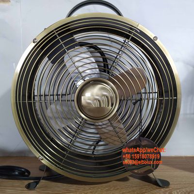 12" inch metal vintage table fan/desk fan/box fan with handle held/ventilador