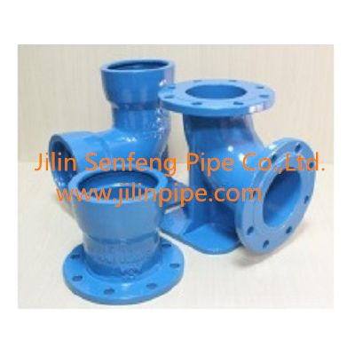 Ductile iron pipe fittings.