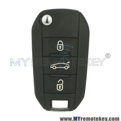 5FA010 OEM flip remote car key 3 button 433Mhz for Citroen 508 2014 2015