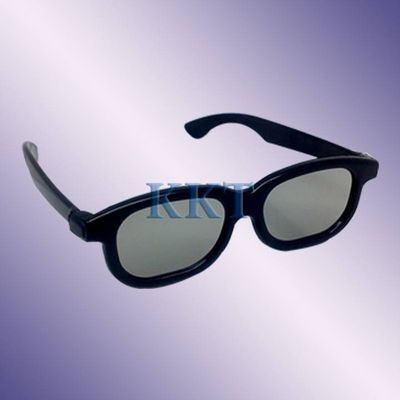 black frame plastic 3d glasses for real d