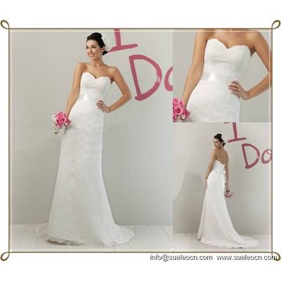 Satin Lace Wedding Dress - Sueleo Industry Co.,Ltd