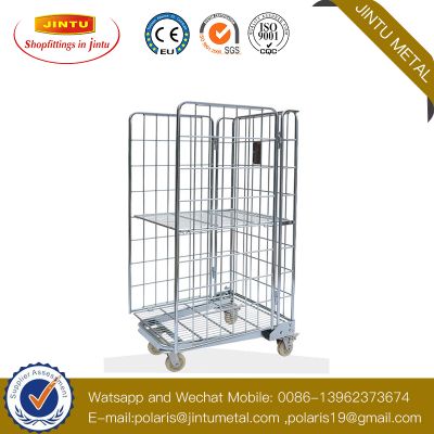 Foldable Warehouse Trolley Roll Cage Container Cage Trolley/Roll Container
