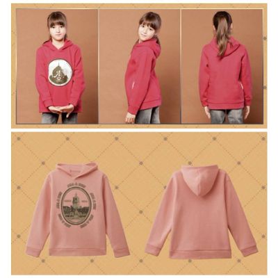 Girl pullover fleece warm hoodie for autumn and winter