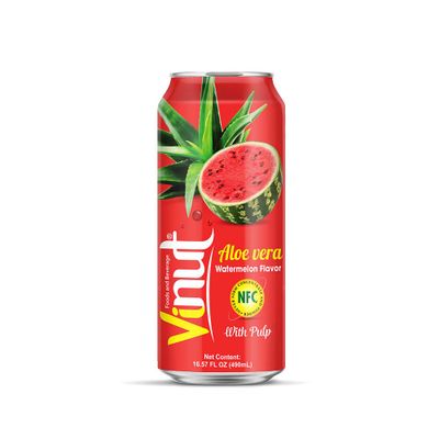 500ml Can VINUT Fresh juice Aloe Vera Drink with Pulp Watermelon Flavor Manufacturer Directory