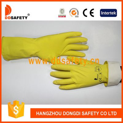 Yellow latex glove-DHL303