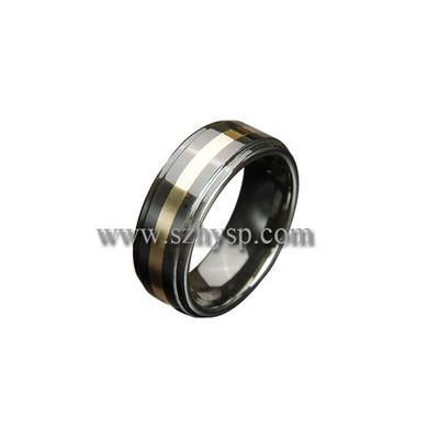 Ceramic Ring RIG003 (14K gold inlaid)