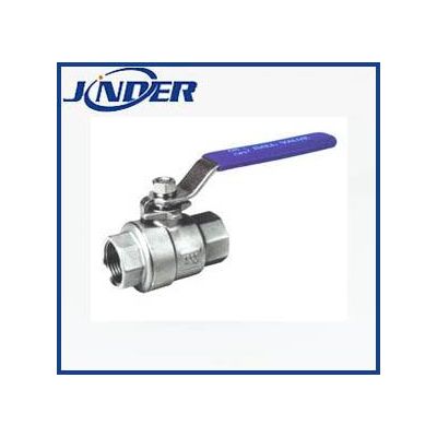 2PC stainless steel ball valve thread end