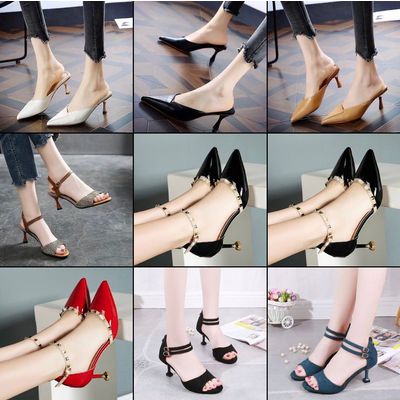 Women fashion sandals high heeled shoes