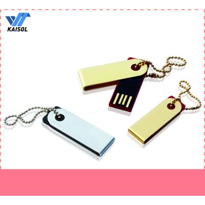 Factory price metal usb flash disk with keychain