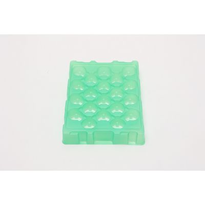 green plastic blister trays for auto parts blister packaging trays material PET