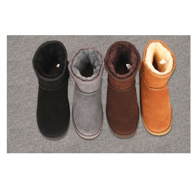 5825 Free Samples Natural Wool Antiskid EVA Sole Sheepskin Boots Women Snow Boots