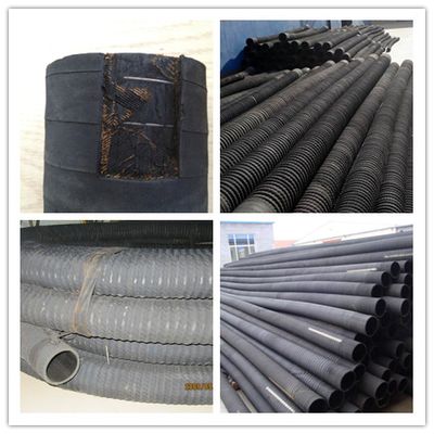flanged suction hoses rinforced with helix steel wire for cement industry