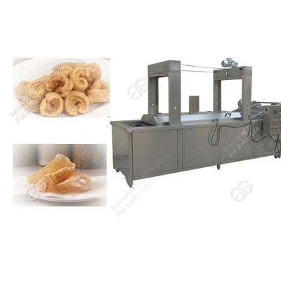 Continuous Pork Rinds Frying Equipment|Pork Skin Continuous Fryer For Sale