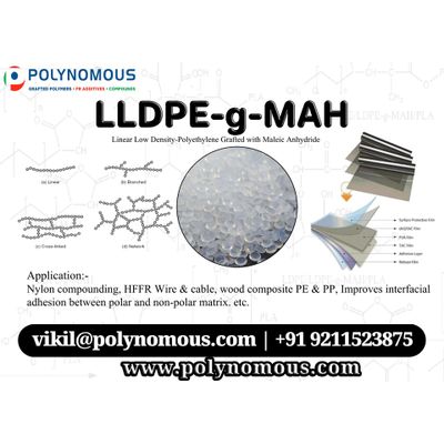 LLDPE-g-MAH (linear low density-polyethylene Grafted with Maleic Anhydride) Grafted Polymer