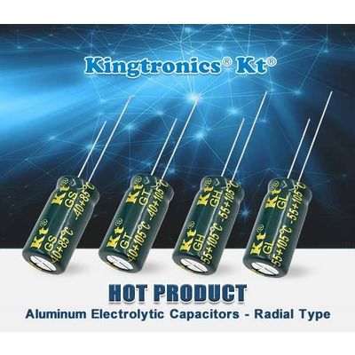 Kt Kingtronics New Arrival: Aluminum Electrolytic Capacitor (Electrolytic Capacitor/E-Cap)