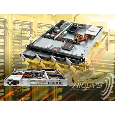 1U Industrial Server Chassis for PICMG 1.3 SBC Board: RCK-107BR