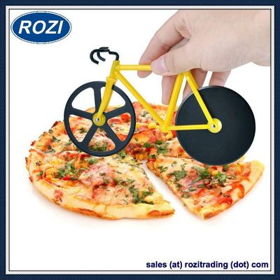 Bicycle Pizza Cutter Dual Stainless Steel Bike Pizza Cutter Wheel