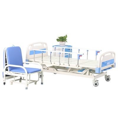 High -quality hospital furniture 4 crank bed luxury manual 5 functional hospital bed