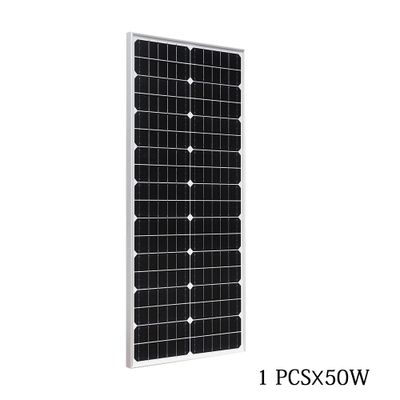 Solarparts 19.8V 50W 810x360x25mm Glass solar panel with Alluminum Frame