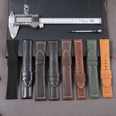Custom calfskin Suede leather watch strap for Panerai (Multi-colors) | Daydaywatchband