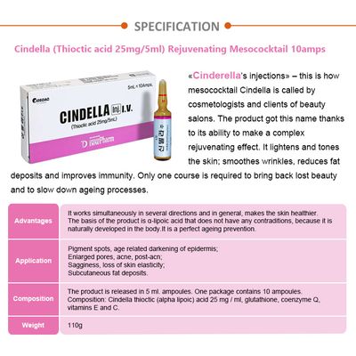 High quality Luthione 1200mg thioctic acid Glutathione reduced Cindella ascorbic acid Vitamin C